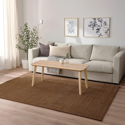 Ikea LANGSTED rug, low pile, 170x240 cm, light brown